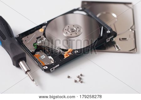 Took Apart The Hard Drive From The Computer,