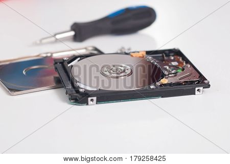 Took Apart The Hard Drive From The Computer,