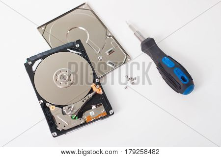 Took Apart The Hard Drive From The Computer,