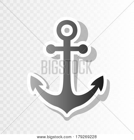 Alarm clock sign. Vector. New year blackish icon on transparent background with transition.