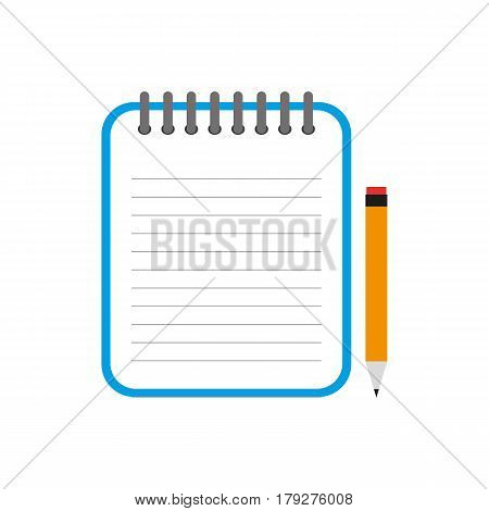 Notebook. Vector. Realistic isolated model - vector stock.