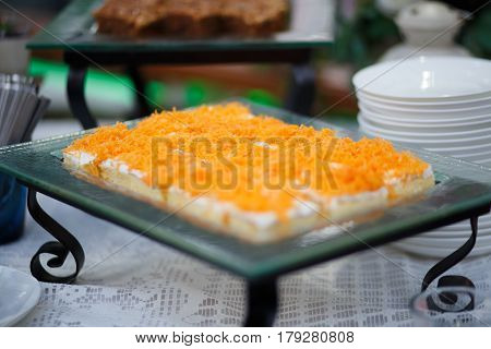 The sweet egg floss cakes for party