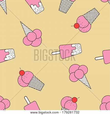 Pattern seamless vector illustration. Concept background picture