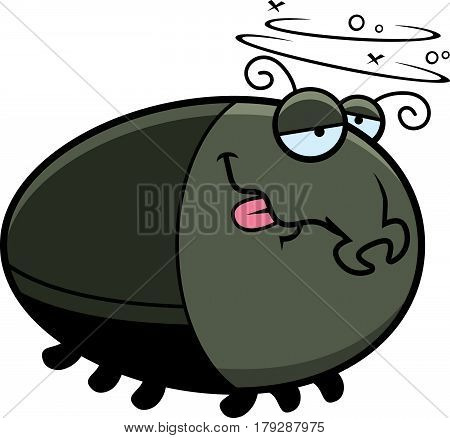 Cartoon Drunk Beetle