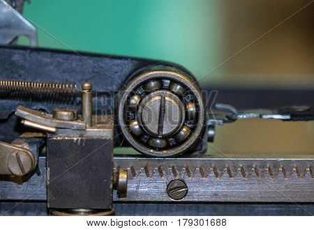 The Mechanism Of A Old And Vinage Machine