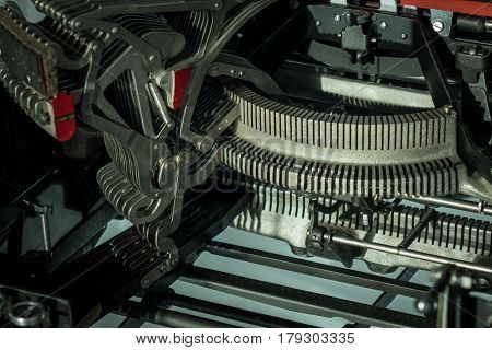 The Mechanism Of A Old And Vinage Machine