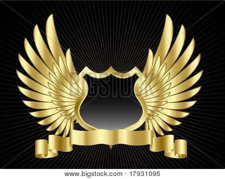 Escudo con alas