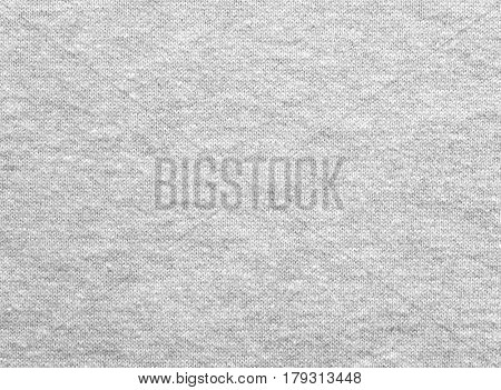 Heather gray cotton sweater knitted fabric texture