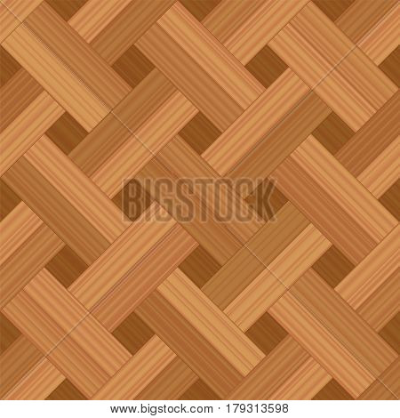 Parquet pattern, basket weave double row style - vector illustration of an extraordinary wood flooring pattern - seamless extension in all directions possible for an endless background.