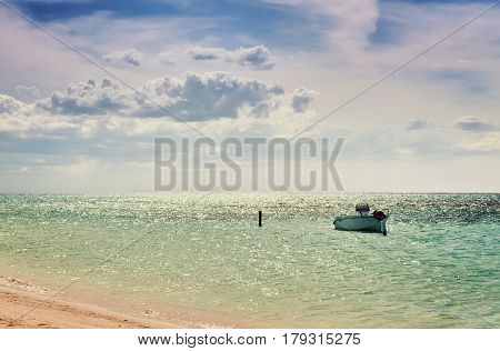 Sea Boat Fisherman Mexican Gulf Cuba Atlantic Ocean
