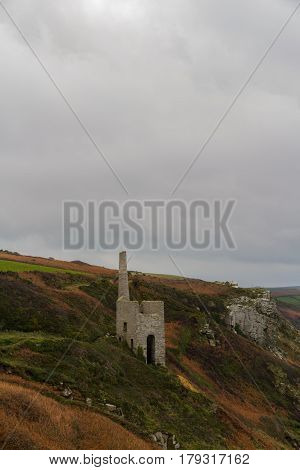 Trewavas Head Tin Mine Beam Engine House