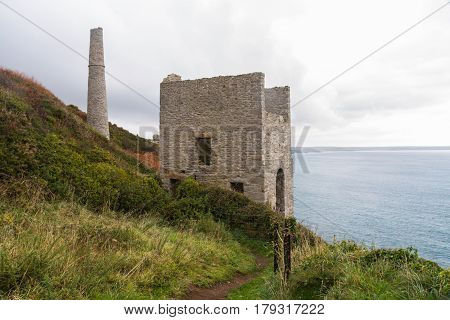 Trewavas Head Tin Mine Beam Engine House