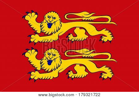 Flag of Normandy is one of the regions of France