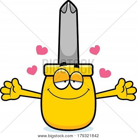 Cartoon Screwdriver Hug