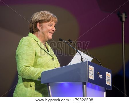Chancellor Of  Federal Republic Of Germany Angela Merkel