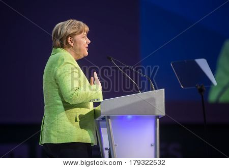 Chancellor Of  Federal Republic Of Germany Angela Merkel