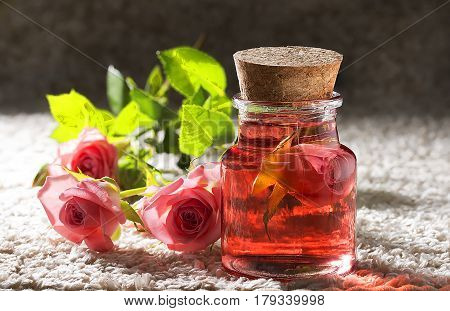 Rose attar for Spa of procedures from natural ingredients
