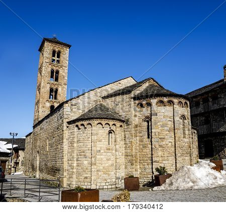 Roman Church of Santa Maria de Taull (Catalonia - Spain). This is one of the nine churches which belongs to the UNESCO World Heritage Site.