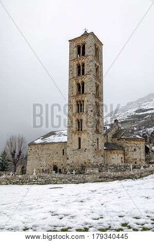Roman Church of Sant Climent de Taull (Catalonia - Spain). This is one of the nine churches which belongs to the UNESCO World Heritage Site.