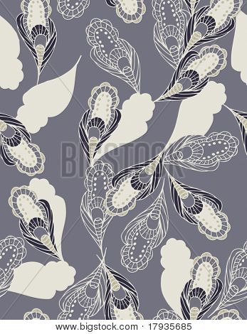 Vektor seamless Pattern ornamentalen anzeigen lässt.