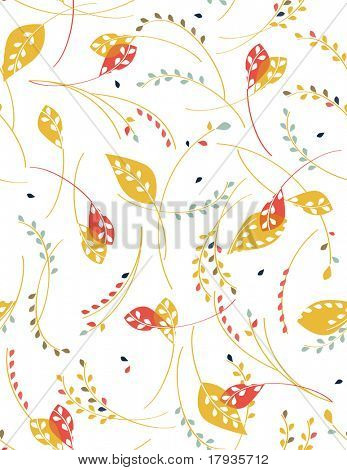 Vector seamless Pattern Blätter angezeigt.