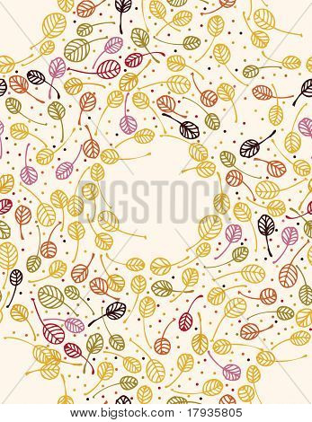 Vector seamless Pattern Blätter angezeigt.
