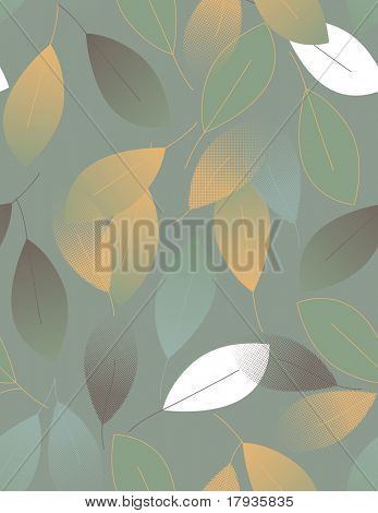 Vector seamless Pattern Blätter angezeigt.