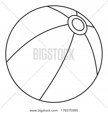 Ball icon. Outline illustration of ball vector icon for web