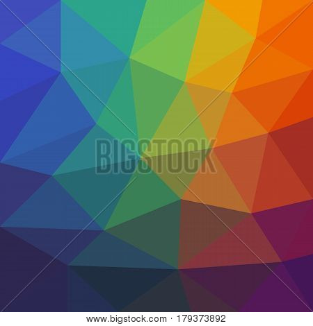 Colorful Abstract Background of Asymmetric Triangles. Universal Bright Colored Background of Geometric Figures.