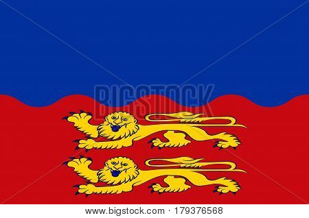 Flag of Calvados is a department in the Normandy region in northwestern France