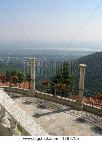 Sacro Monte pohled shora
