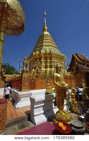 Chiang Mai Buddhist Monastery Wat Pratat Doi Suthep
