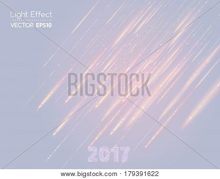 Abstract vector magic glow light effect with neon blur.