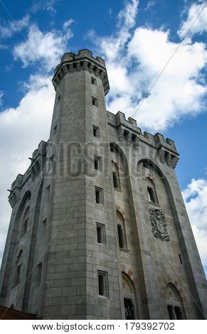 Image of medieval Arteaga castle, Basks country, Spain