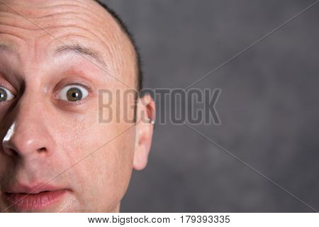 Young Man Looking Amazed In To The Camera