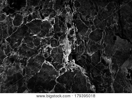 Black Marble pattern with white veins useful as background or texture, Detailed real genuine marble from nature, Can be used for creating a marble surface effect to your designs or images.