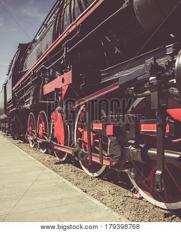 Details Of Polish Steam Locomotive.