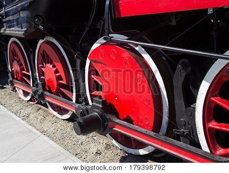 Details Of Polish Steam Locomotive.