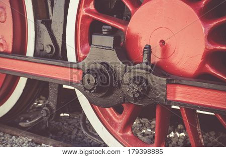 Details Of Polish Steam Locomotive.
