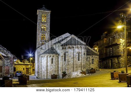 Roman Church of Santa Maria de Taull (Catalonia - Spain). This is one of the nine churches which belongs to the UNESCO World Heritage Site.