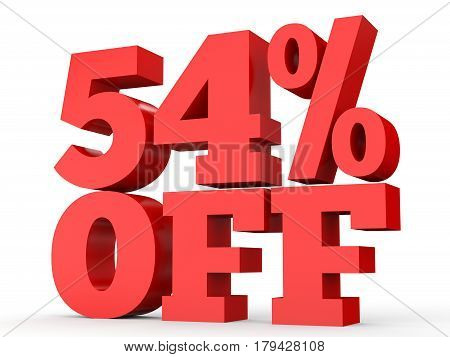 Fifty Four Percent Off. Discount 54 %.