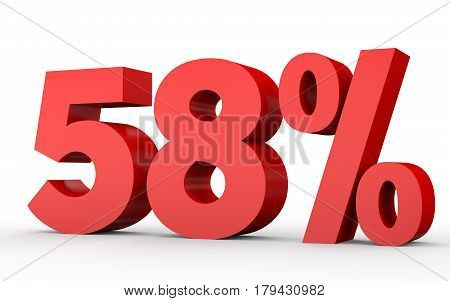 Fifty Eight Percent Off. Discount 58 %.