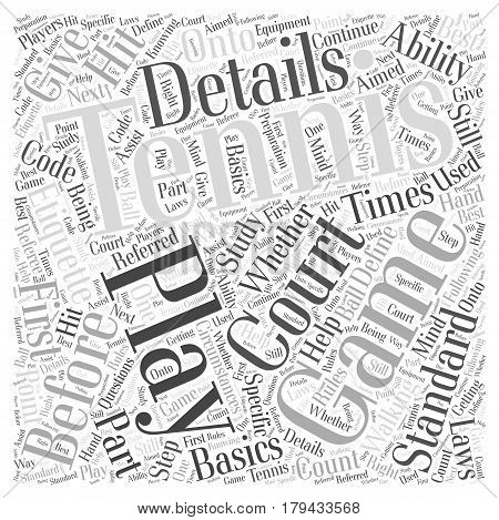 Detailing Before the Play Word Cloud Concept
