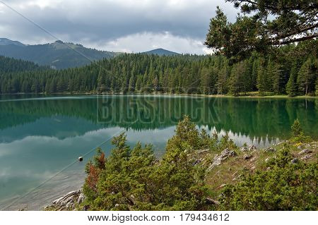 Nive view mountain lake in Montengroin he spring