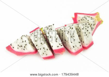 Dragon fruit isolated on a white background