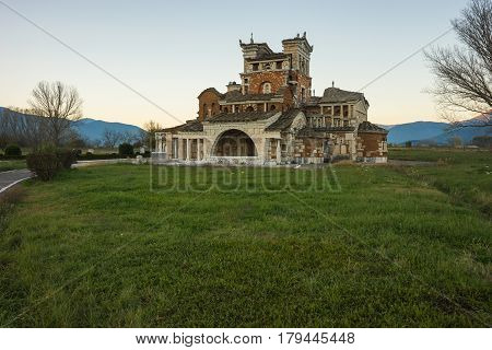 Church At Ancient Mantineia, Arcadia, Peloponnese, Greece