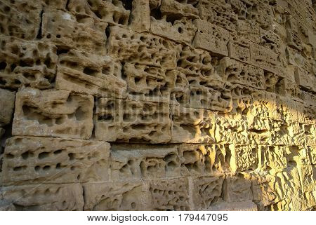 Ruins Of A Castle At Montearagon, Huesca, Aragon, Spain