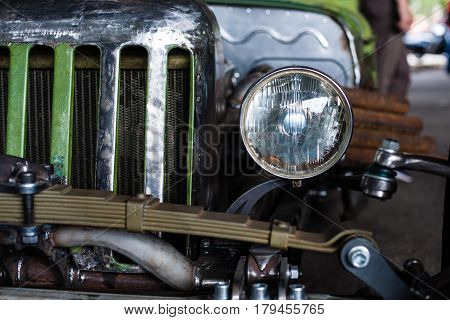 Unusual Kustom kulture fest motorcycle retro vintage style