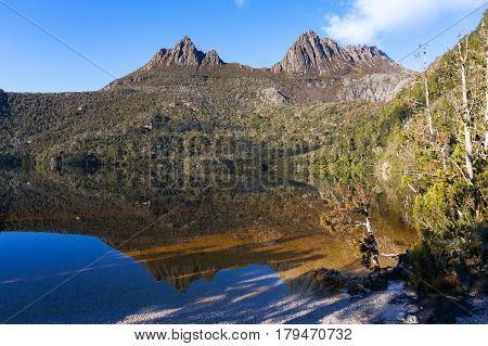 Picturesque Mountain Landscape With Water Reflection