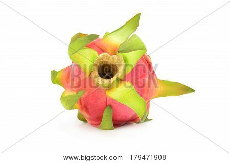 Dragon fruit on a white background. Clipping path